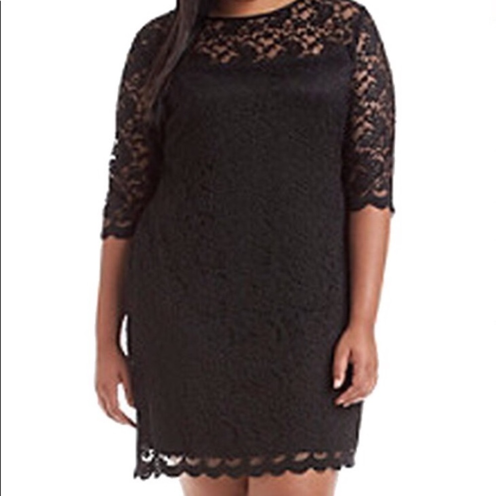 Sheath Lace Black Dress